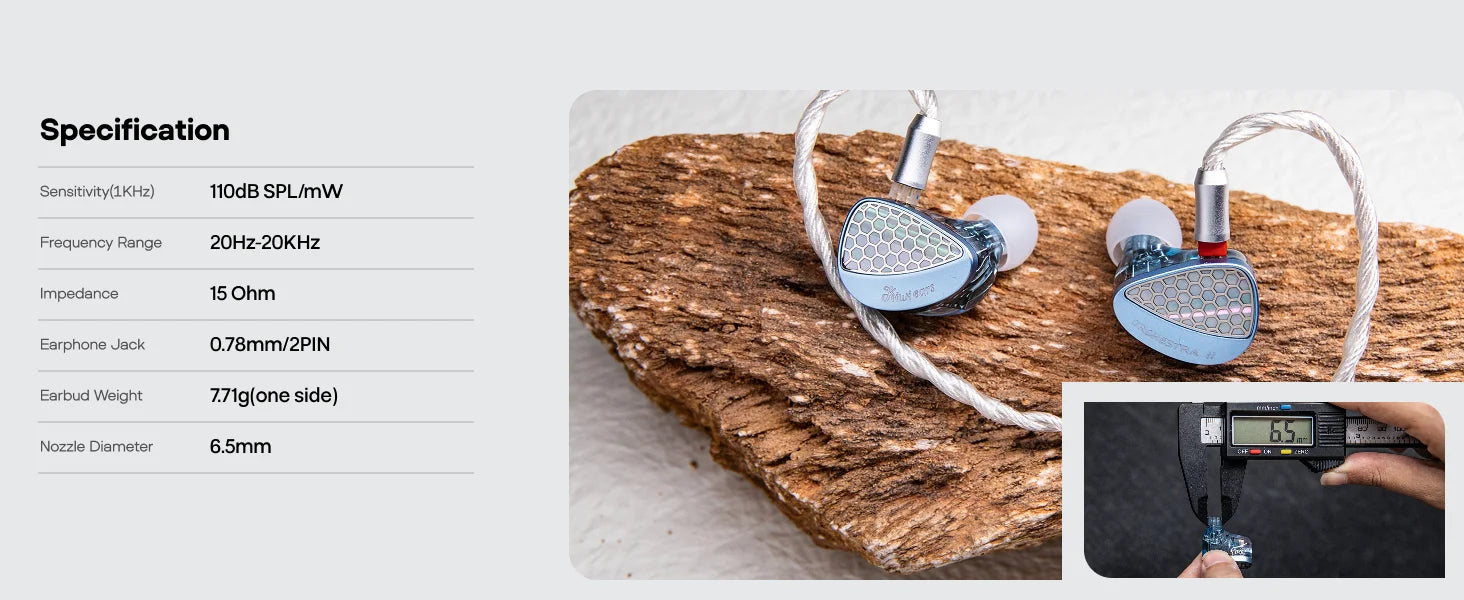 Linsoul Kiwi Ears Orchestra II 10BA Professional In-Ear Monitor with Superlative Tonal Balance Total Noise Isolation Made
