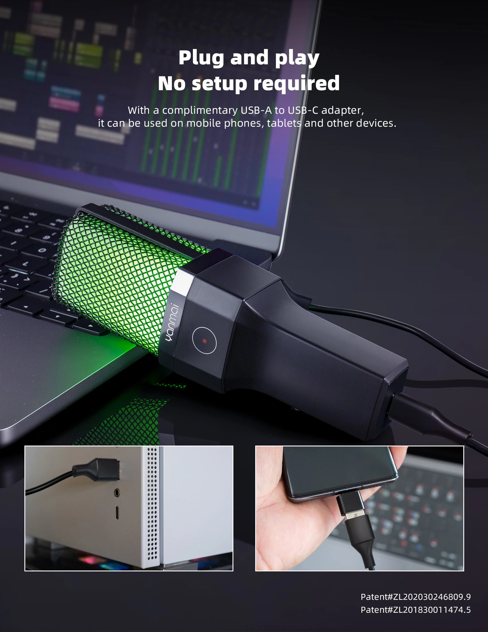 Professional USB Condenser Microphone Kit – Gaming & Podcast Mic for PC/Laptop, Wired Studio Recording Mic for Streaming, Karaoke & Voice Overs.