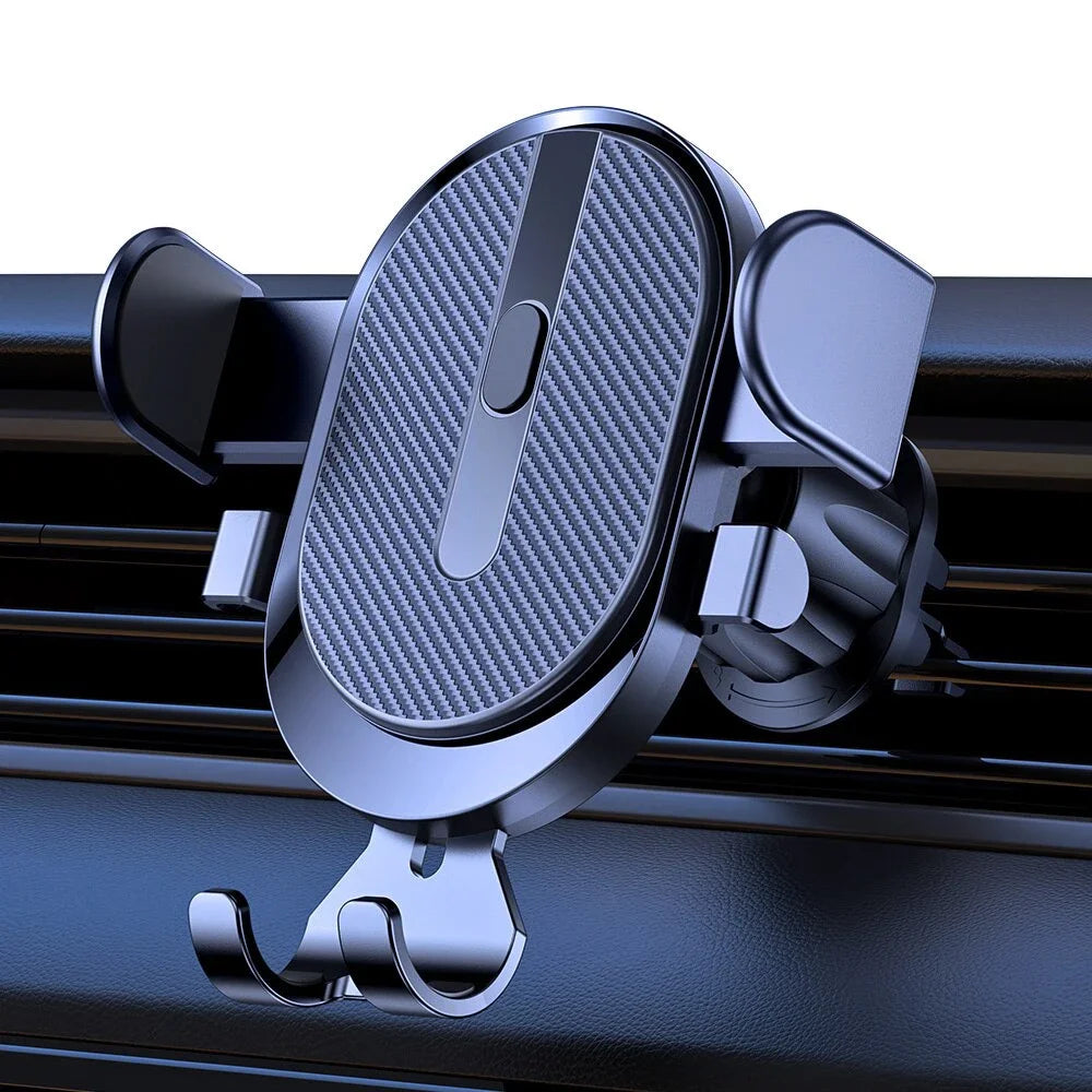 Universal Car Gravity Phone Holder Auto Clip Mount Air Vent Mobile Stand for All Phones - Eye-Friendly Plastic Car Bracket