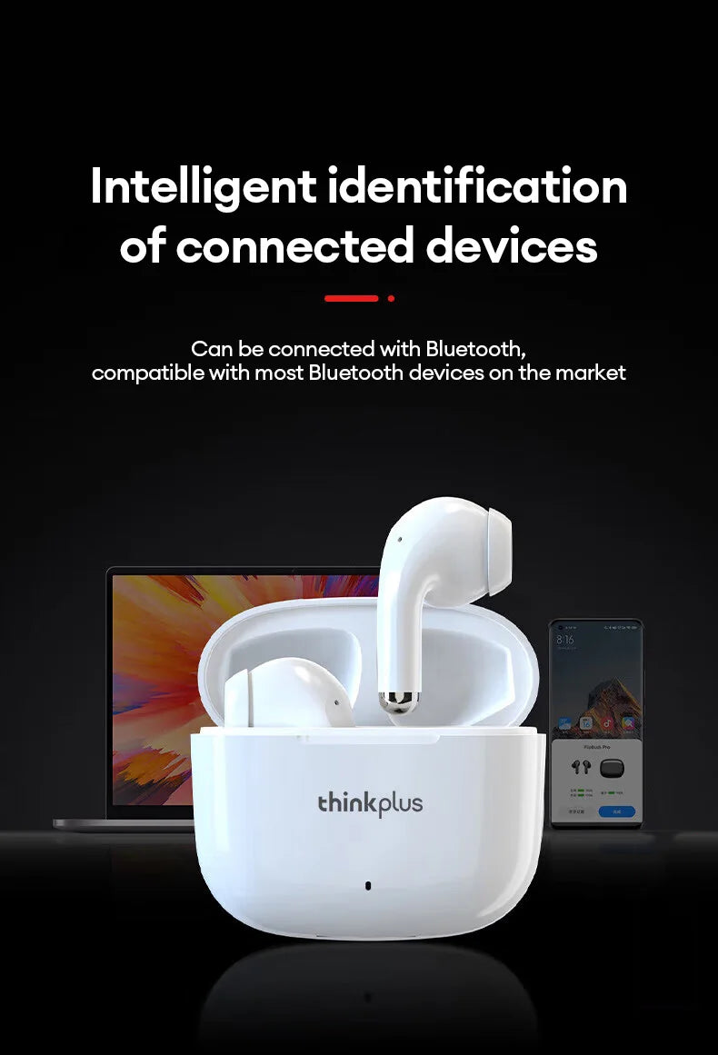 Lenovo LP40 Pro Earburds Wireless Bluetooth HIFI Stereo Sound HD Call Headphones Long Endurance Low Latency Gaming Earphones