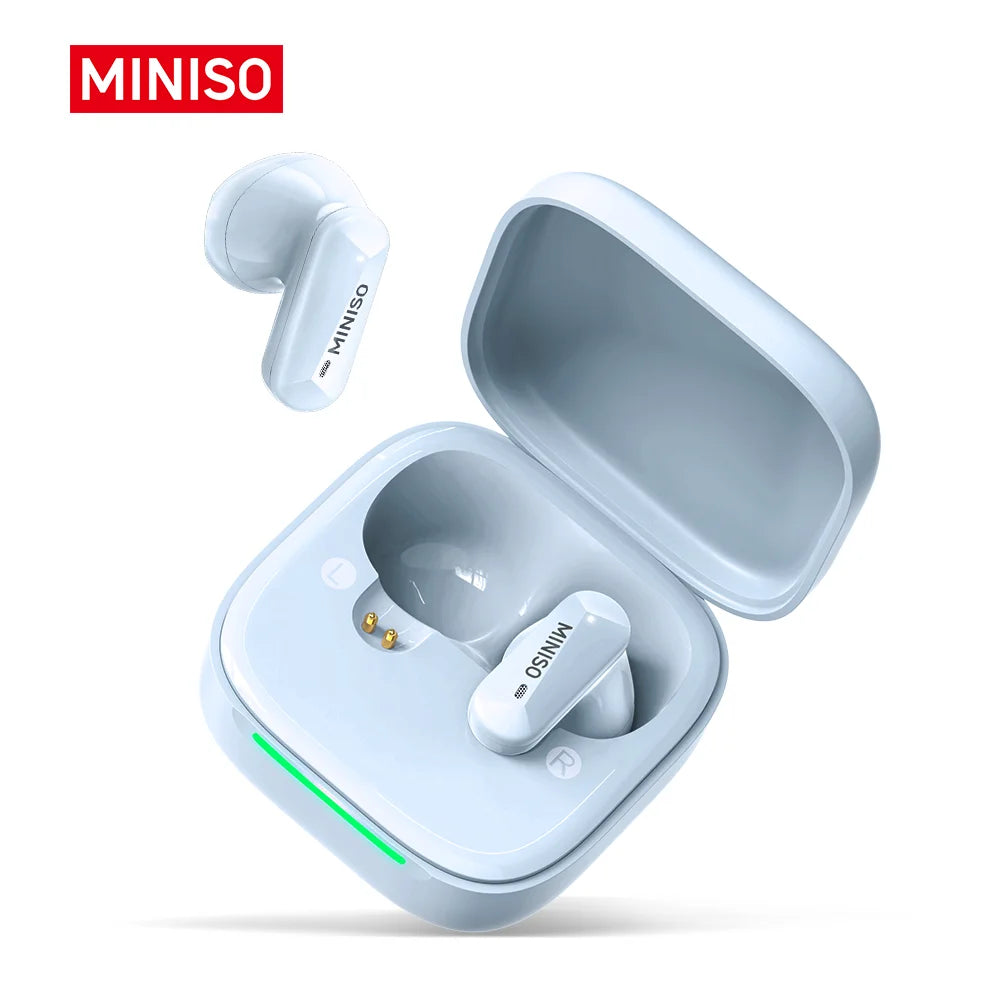 MINISO MS119 Wireless Bluetooth Earphones Ai Translator Headphones Low latency Earbuds 50Hrs Playback More Comfortable to wear