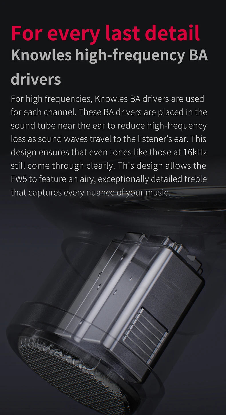 FiiO FW5 TWSWireless Bluetooth LHDC/aptX adaptive Earphones Sport Stereo HiFi Music Earbuds 10mm Dynamic Driver Earphone