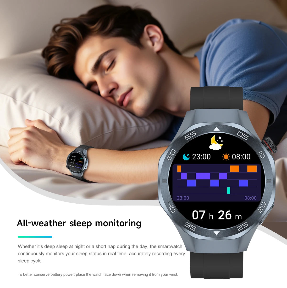 2026 New Luxury GPS Smart Watch Men Compass Altimeter 3ATM Waterproof Health Monitor Bluetooth Call Business Sports Smartwatch