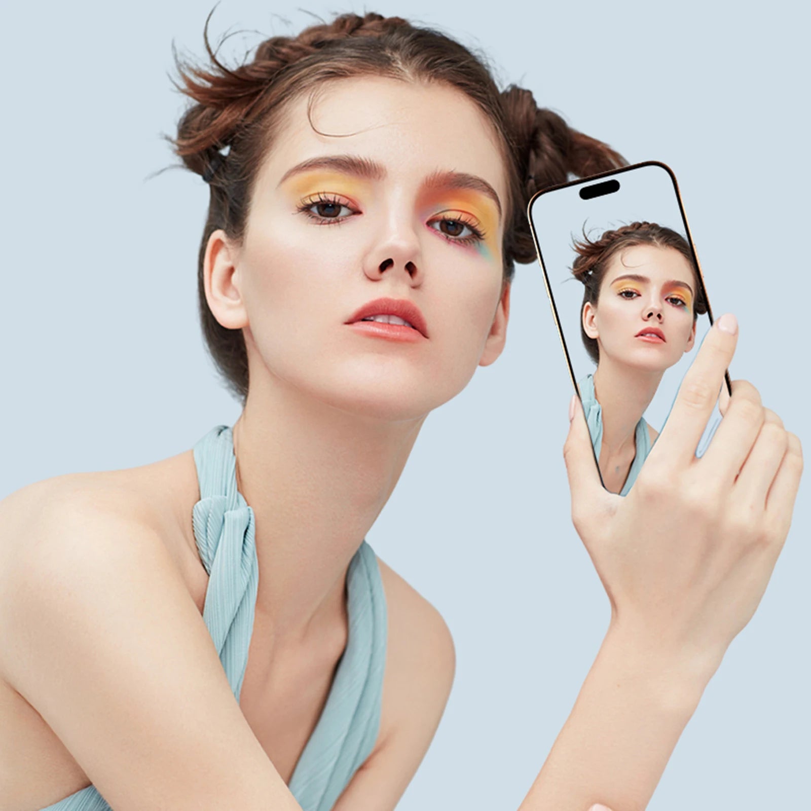 Magnetic Smartphone Monitor Screen – Rear Camera Vlog & Selfie Display for Live Streaming & Video Recording (Android & iPhone)