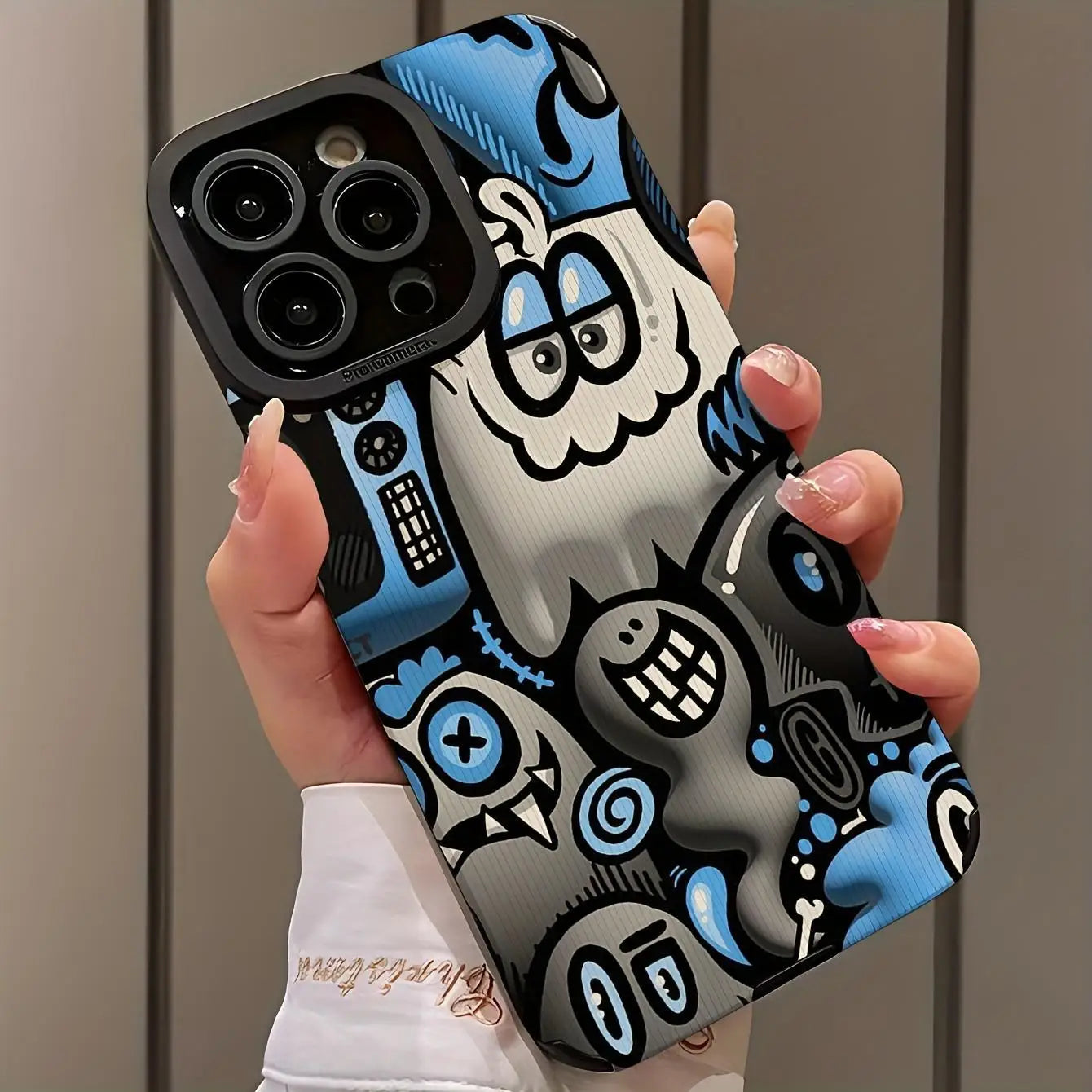 Creative Cartoon Graffiti Pattern iPhone Case