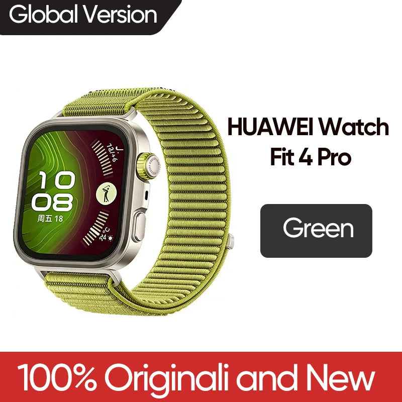 2025 New HUAWEI Watch Fit 4 Pro Smartwatch 1.82 inch AMOLED Display Sapphire Glass ECG Compatible with iOS & Android Support NFC