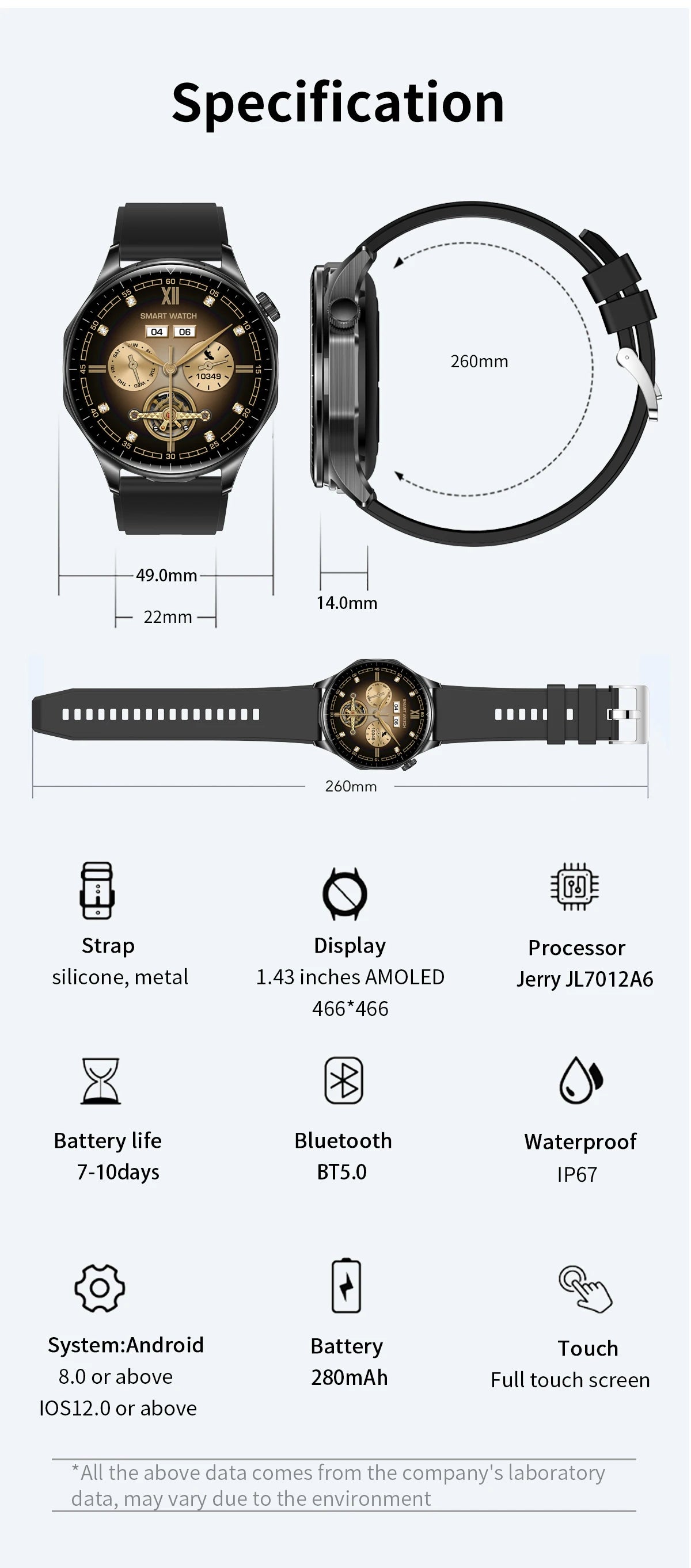2026 new 2-In-1 TWS Headset Smart Watch 1.43" Women Men Sport Fitness motion Tracker Watches Earphone Music Smartwatch