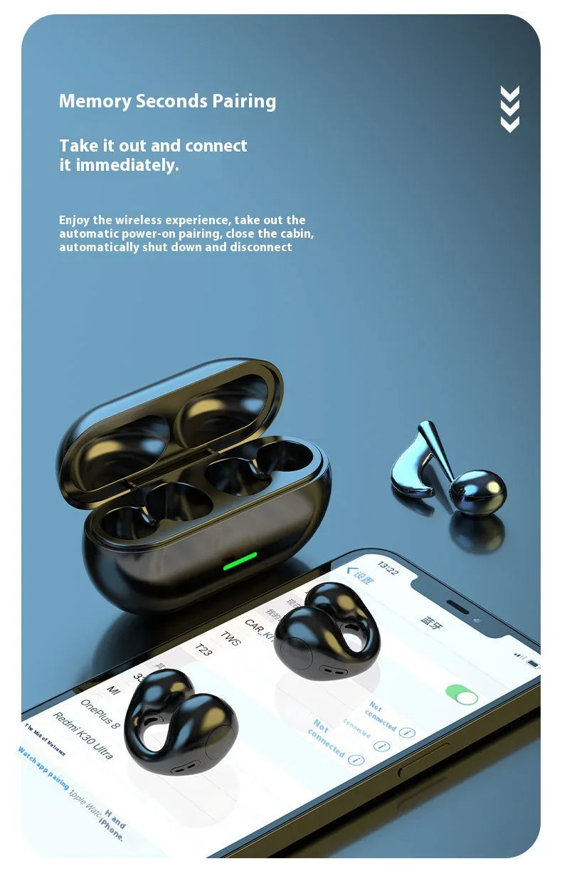 Lenovo T75 Original Bluetooth 5.3 Wireless Headphones Bone Conduction Sports Earphones HiFi Sound Quality For Phone Android