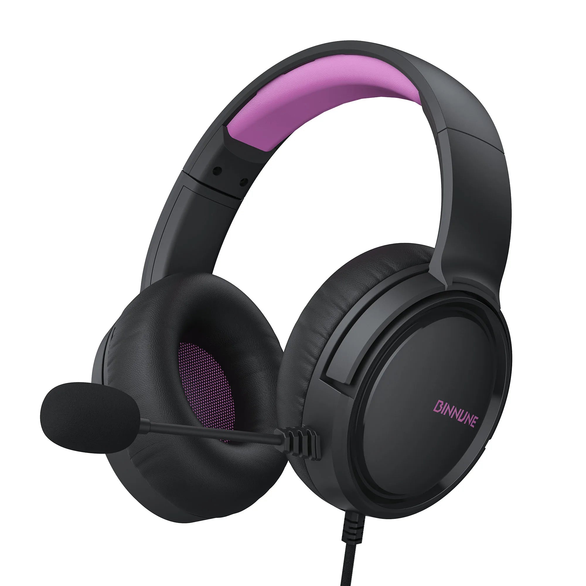 BINNUNE Gaming Headset with Microphone, Wired Gaming Headphones for PS5 PS4 Xbox Series X|S Xbox One PC Nintendo Switch, Noise Cancelling, Stereo Sound