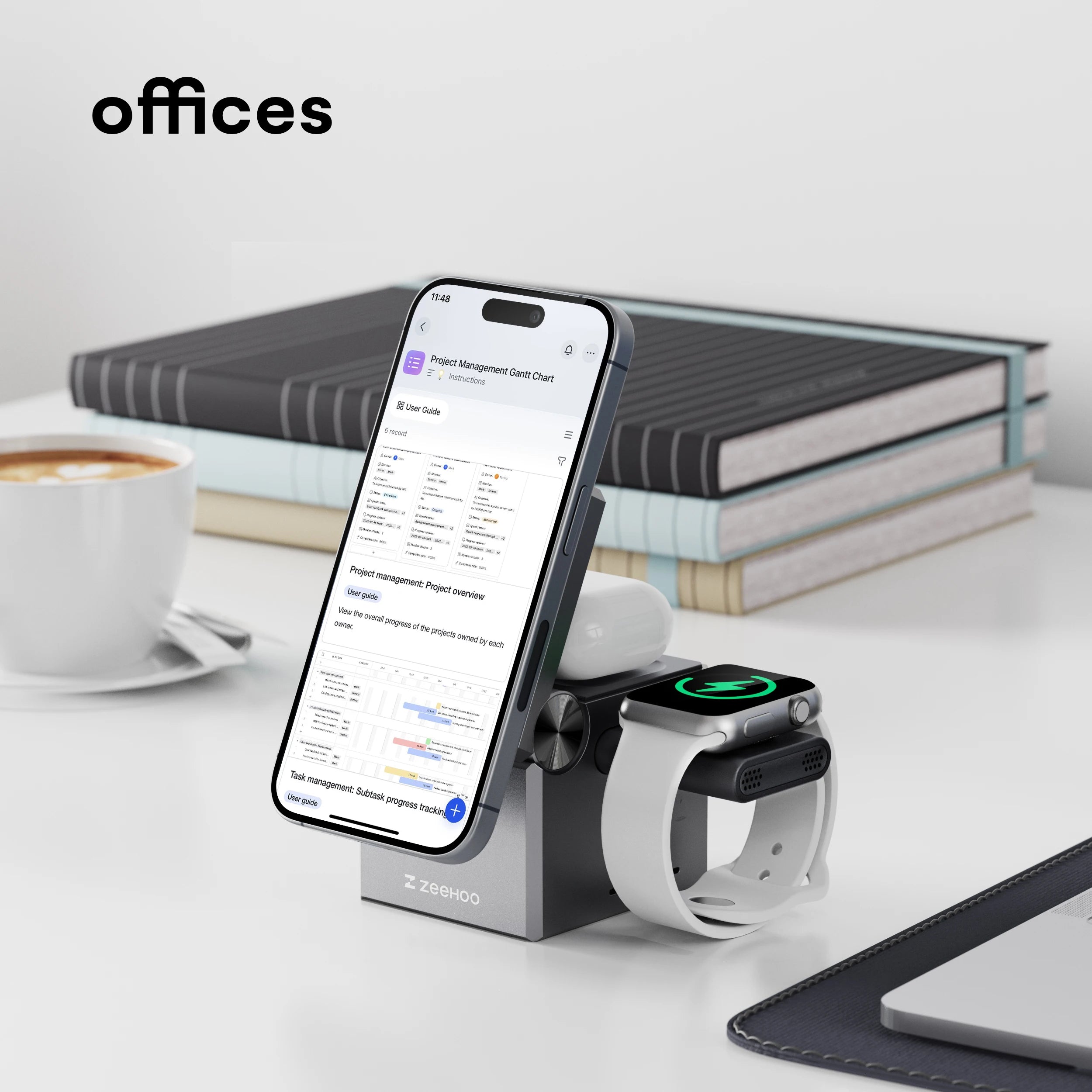 ZeeHoo 15W Magnetic Wireless Charging Station