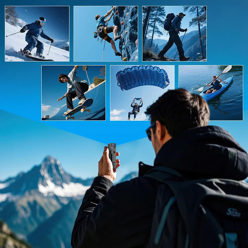 1080P Mini Body Camera with Audio & Video – Thumb Size Wearable Action Cam, Hands‑Free Waterproof Portable Camcorder