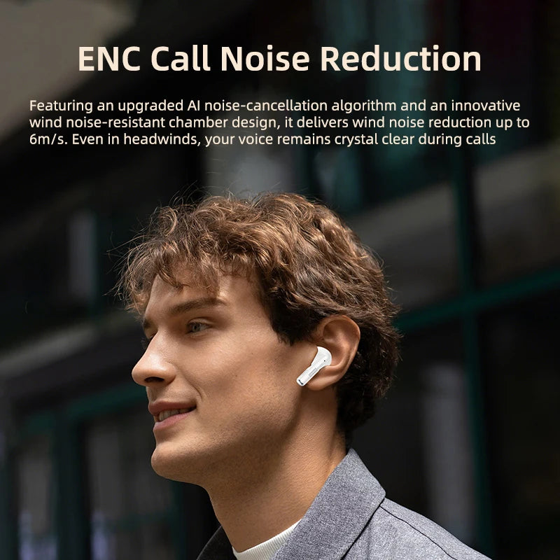 Lenovo Headphones TWS Wireless Bluetooth 6.0 HiFi Sound ENC Call Noise Reduction Earphones Gaming Sports Headset With Mic New
