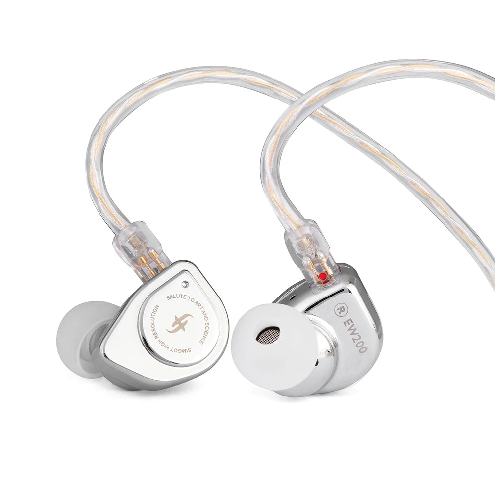 SIMGOT EW200 10mm SCP Diaphragm Dual-Magnetic-Circuit & Dual-Cavity Dynamic Driver In-Ear Earphones