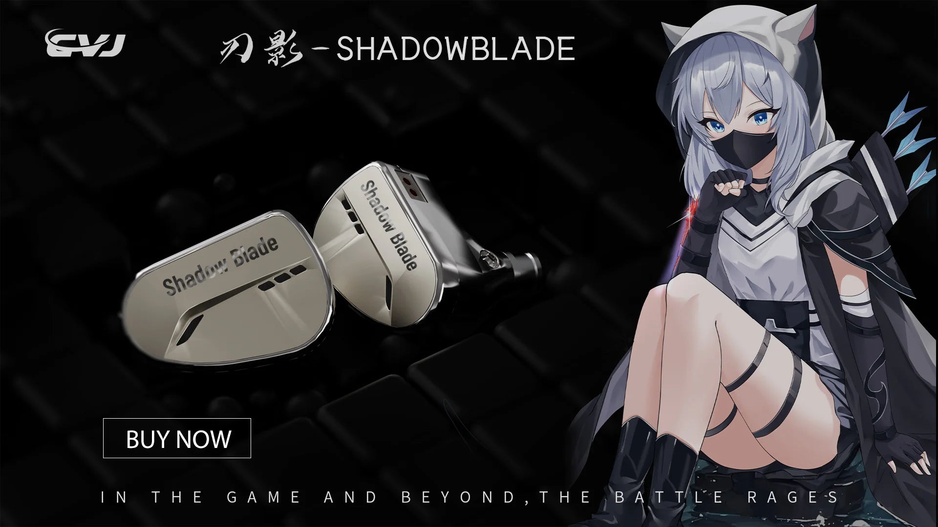CVJ NOZOMI In-Ear Earphones 2DD+1PD New Planar 3 Unit HIFI Earbuds Interchangeable Panel Nozzle (Anime Collaboration)