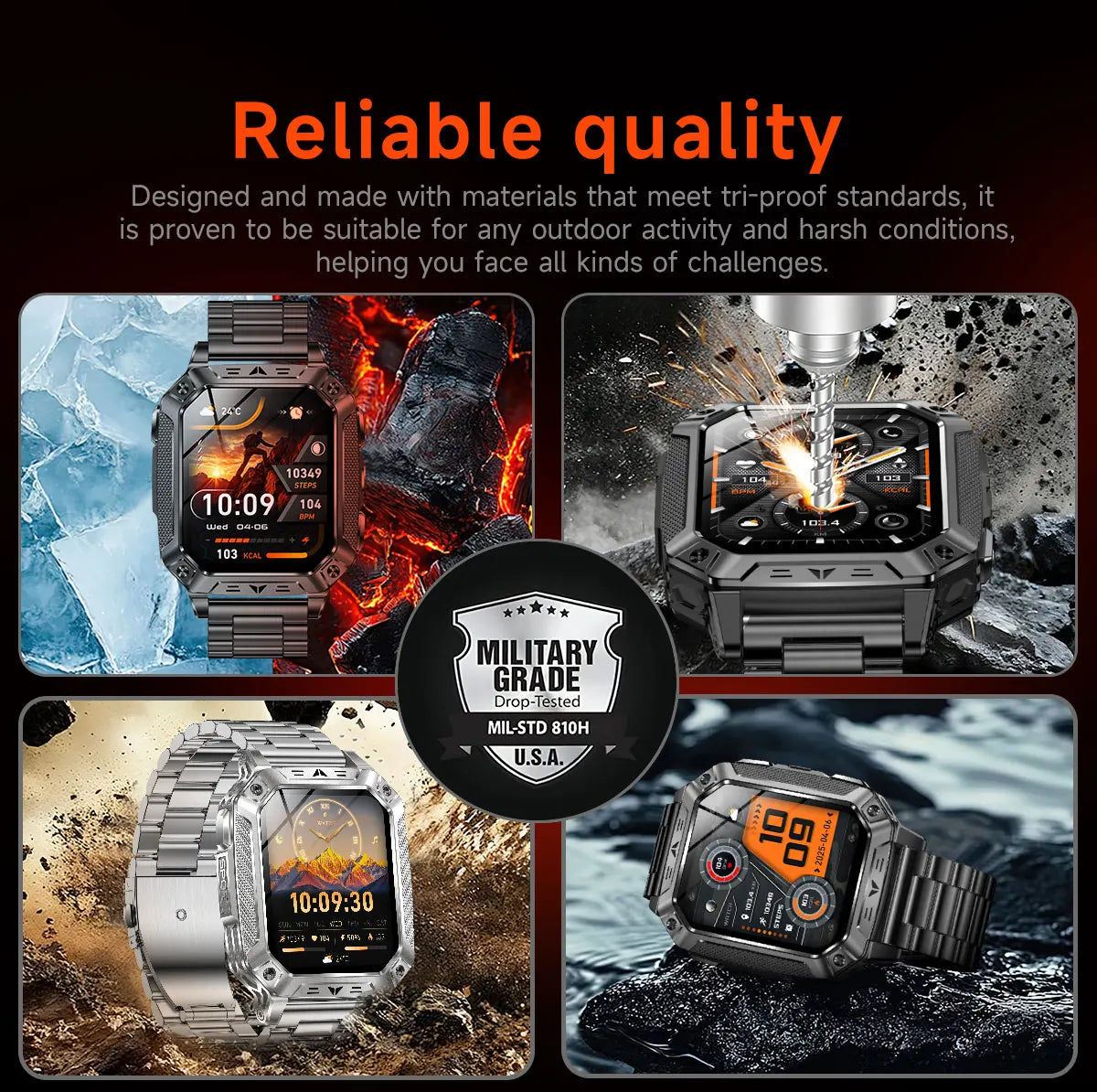 TANK Ultra 2026 1400mAh Military GPS Smart Watch Men 200Day Standby Rugged Tactical Watch 10ATM Diving SOS Satellite Alert Clock