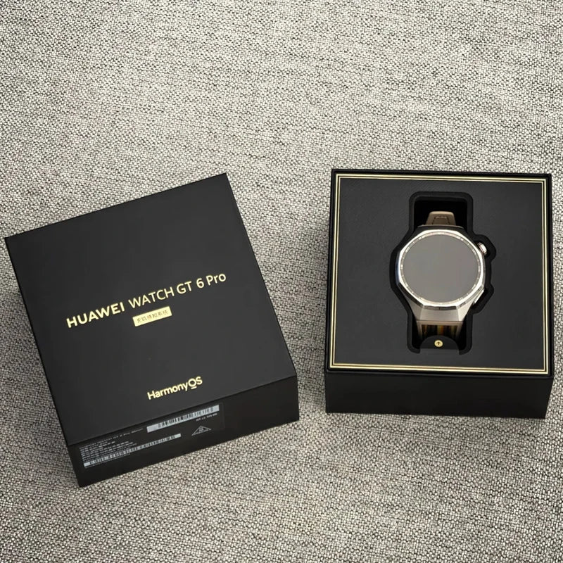 Global Version HUAWEI Watch GT 6 Pro 46mm Smartwatch 1.47" AMOLED Screen Up to 21-Day Battery Life Compatible with iOS & Android