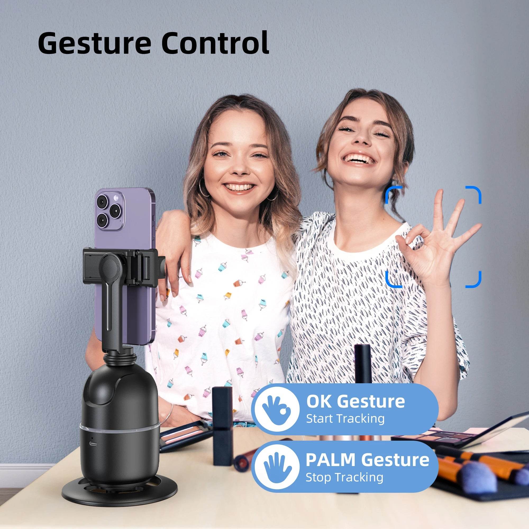 Selfieshow P03 Gimbal Stabilizer with 360 Rotation Tracking