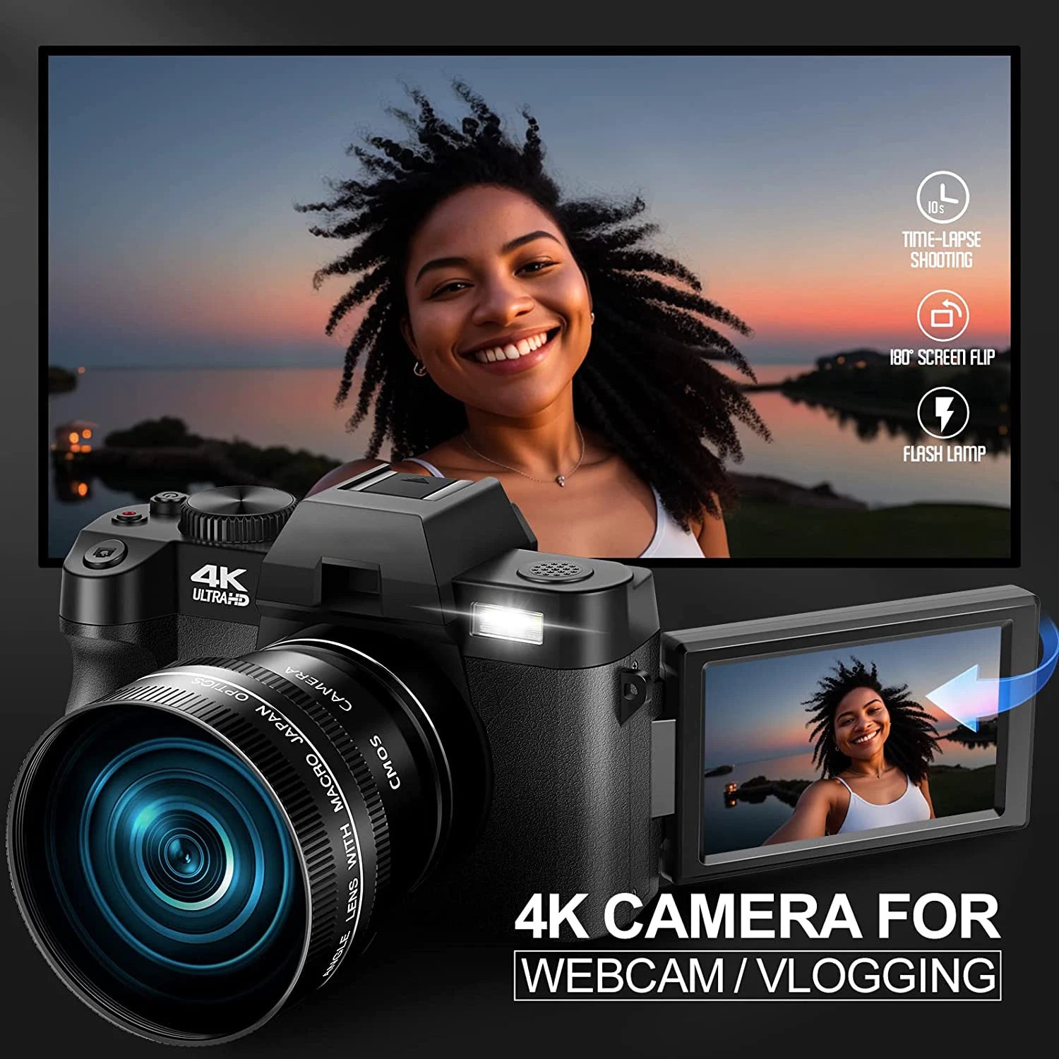 NBD 48MP 4K Digital Camera (Lens-Style, WiFi Enabled)