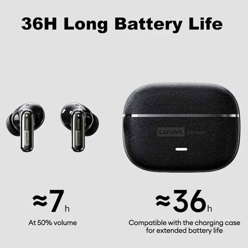 Lenovo LE208 Bluetooth V6.0 Earphones ENC Noise Cancelling Wireless Headphone Low Latency Gaming Music Earbuds HD Call With Mic