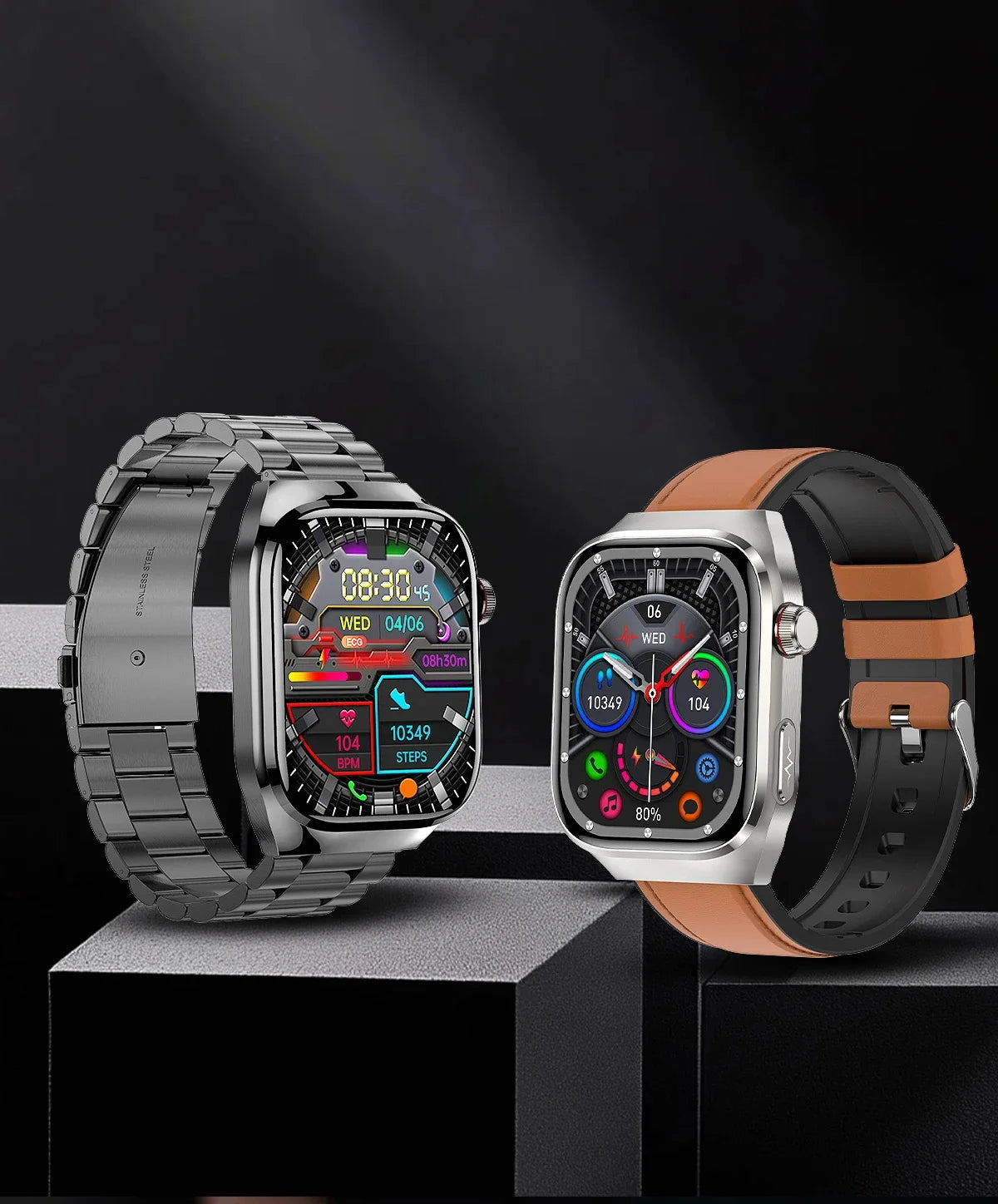 New Nursing Level Blood Pressure Laser Therapy Diagnosis Smart Watch Men Women Clock ECG+PPG Uric Acid Lipid Heart Rate Watches