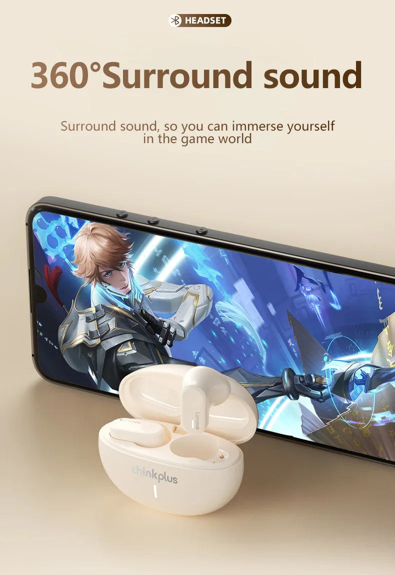 New Original Lenovo LP19  Bluetooth 5.1 Earphones TWS Sports Headphones Wireless In-Ear Earbuds Dual HD Microphone Headset